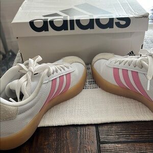 Adidas White and Pink Sneakers